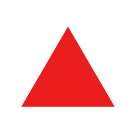 檔案:Red triangle with thick white border.svg