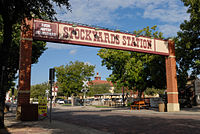 0011Fort Worth Stockyards Station Sign E Texas.jpg